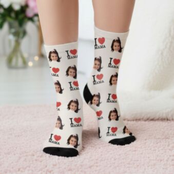 Personalisierbare Socken für Mama oder Papa