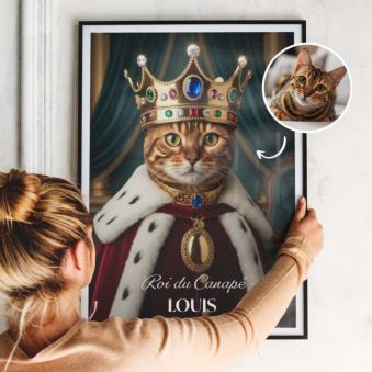Poster personnalisé - animal de compagnie en uniforme