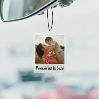 Personalisierbarer Duftbaum 2er Set im Polaroid-Look