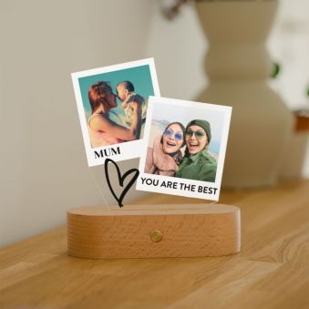 Personalised Polaroid-style LED Lamp