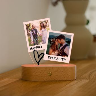 Personalised Polaroid-style LED Lamp