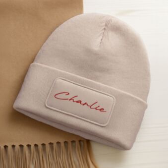 Bonnet personnalisé avec texte