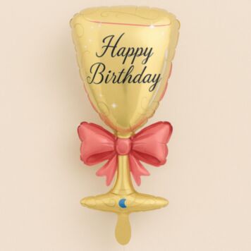 XXL Ballon-Sektglas zum Geburtstag