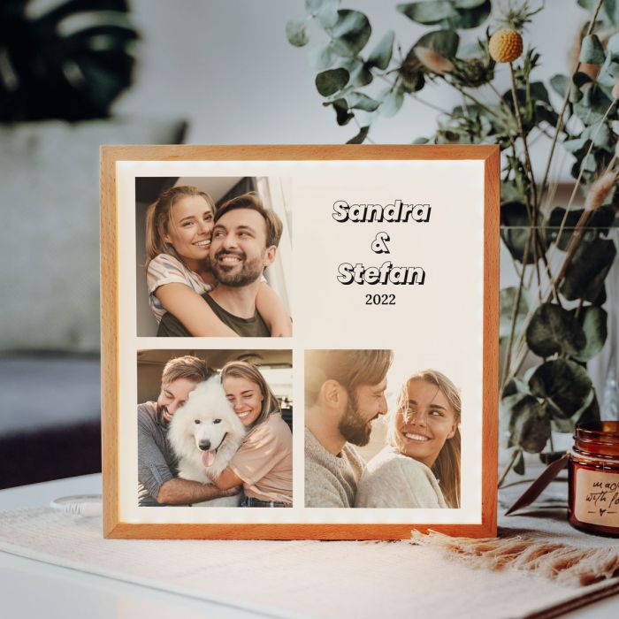 Light Box mit 3 Bildern und Text main product photo
