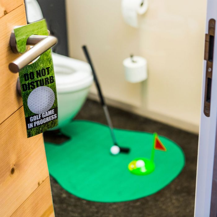 Das ultimative Golfset für die Toilette main product photo