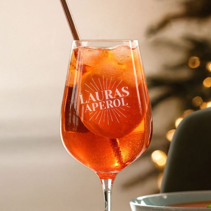 Personalisierbares Aperol Spritz Glas mit Name