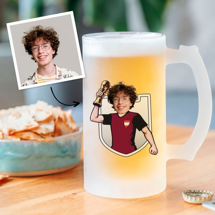 Personalisierbarer WM-Bierkrug mit Foto