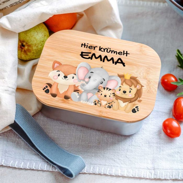 Personalisierbare Brotdose für Kinder