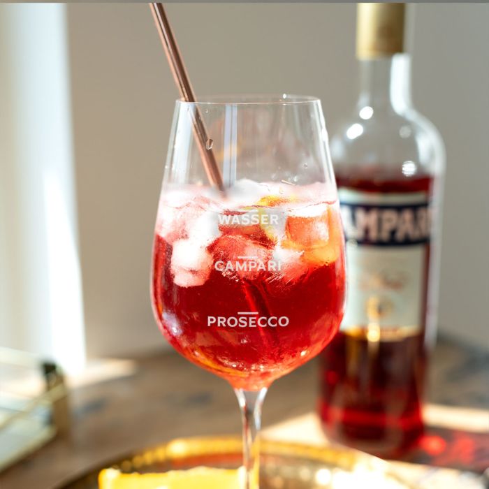 Personalisierbares Campari Glas