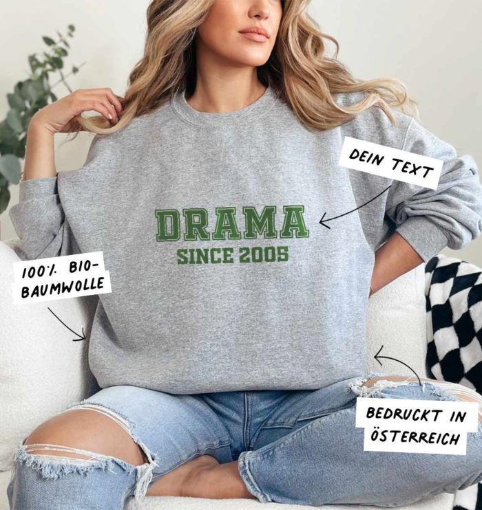 Personalisierbarer Pullover College-Style