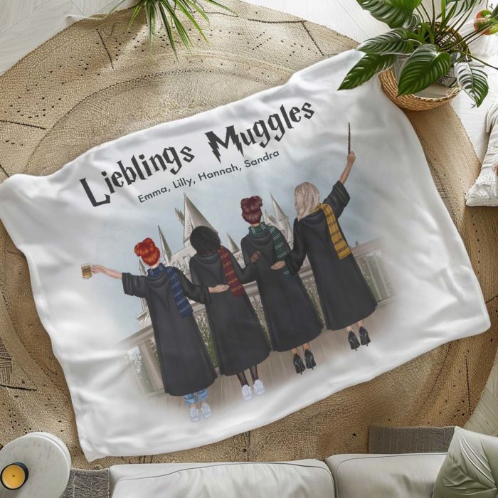Personalisierbare Decke Zauberinnen