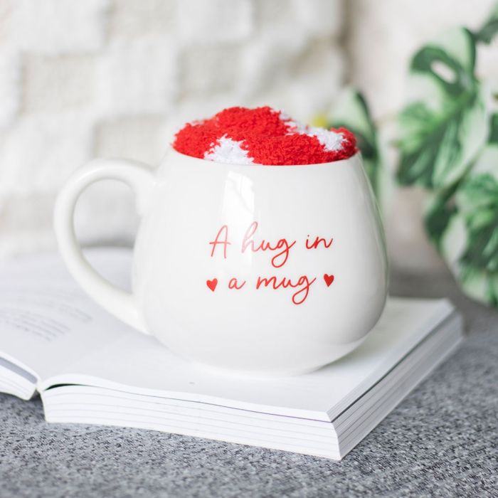 Wohlfühl-Set: Tasse & Kuschelsocken