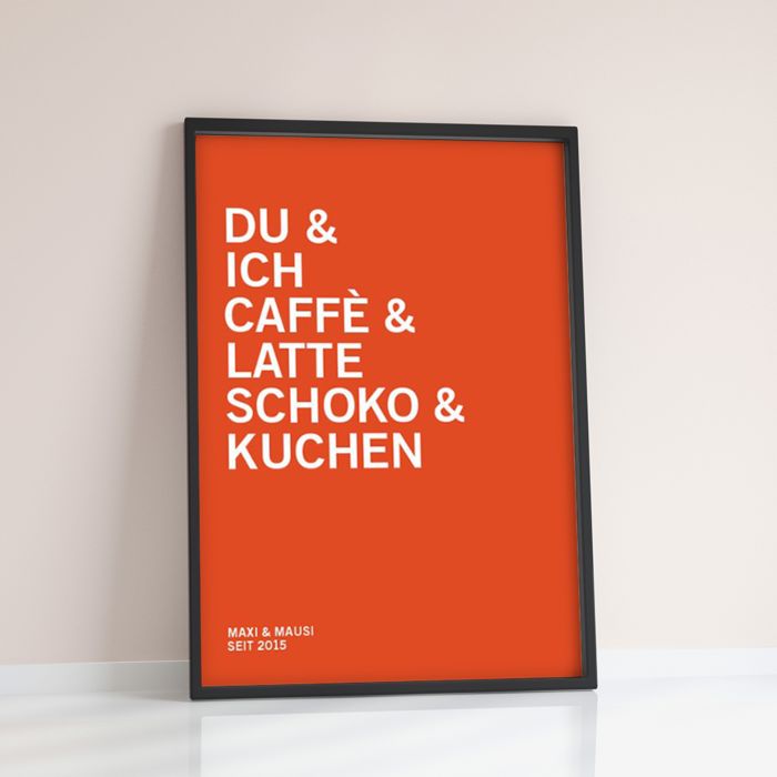 You + Me + ... - Personalisierbares Poster