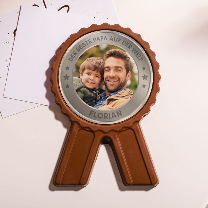 Personalisierbare Schokoladen Medaille als Auszeichnung