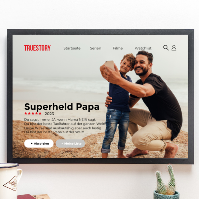 Personalisierbares Poster im Netflix-Style