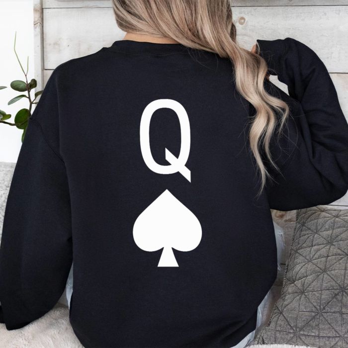 Personalisierbarer Pullover King und Queen