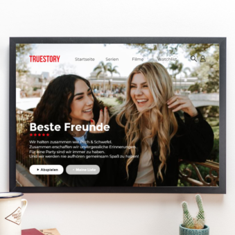 Personalisierbares Poster im Netflix-Style