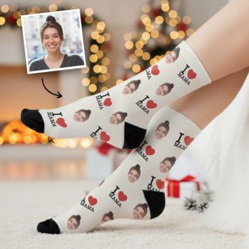 Personalisierbare Socken für Mama oder Papa