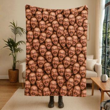 Fotodecke mit Gesicht