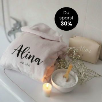 Geschenkset Bademantel und Kosmetiktasche