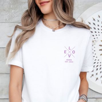Personalisierbares T-Shirt mit Namen und Jahreszahl
