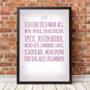 Personalisierbares Poster für deine Lieben