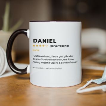 Die Tasse mit deiner Bewertung