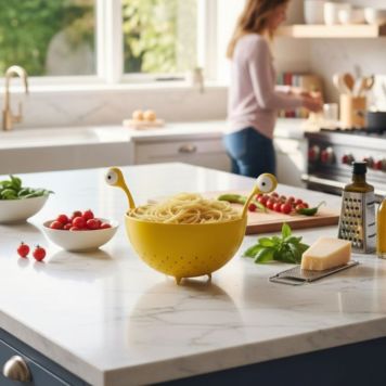 Fliegendes Spaghetti-Monster Nudelsieb