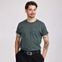 Besticktes T-Shirt mit Text und Symbol