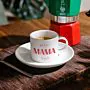 Personalisierbare Espresso Tasse mit drei Zeilen