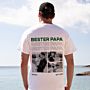 Personalisierbares T-Shirt mit Schwarz Weiß Fotos und Text