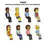 Personalisierbare Poster-Illustration Cartoon Familie