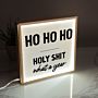 Personalisierbare Light Box mit Text