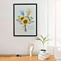 Personalisierbares Poster Blumenstrauß mit Handabdruck