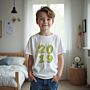 Personalisierbares Kinder T-Shirt Jahreszahl