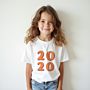 Personalisierbares Kinder T-Shirt Jahreszahl
