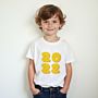 Personalisierbares Kinder T-Shirt Jahreszahl