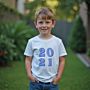 Personalisierbares Kinder T-Shirt Jahreszahl