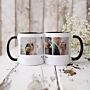 Personalisierbare Tasse mit 3 Fotos und Text