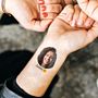 Personalisierbare Tattoos 6er Set mit Gesicht und Text