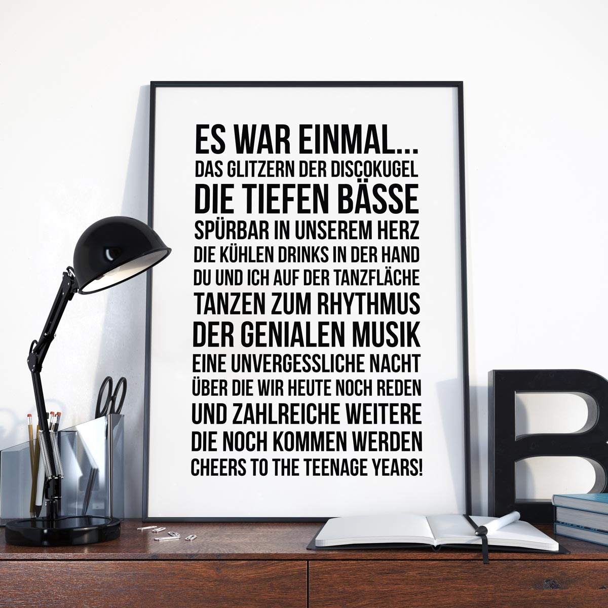 Personalisierbares Poster - Es war einmal ...