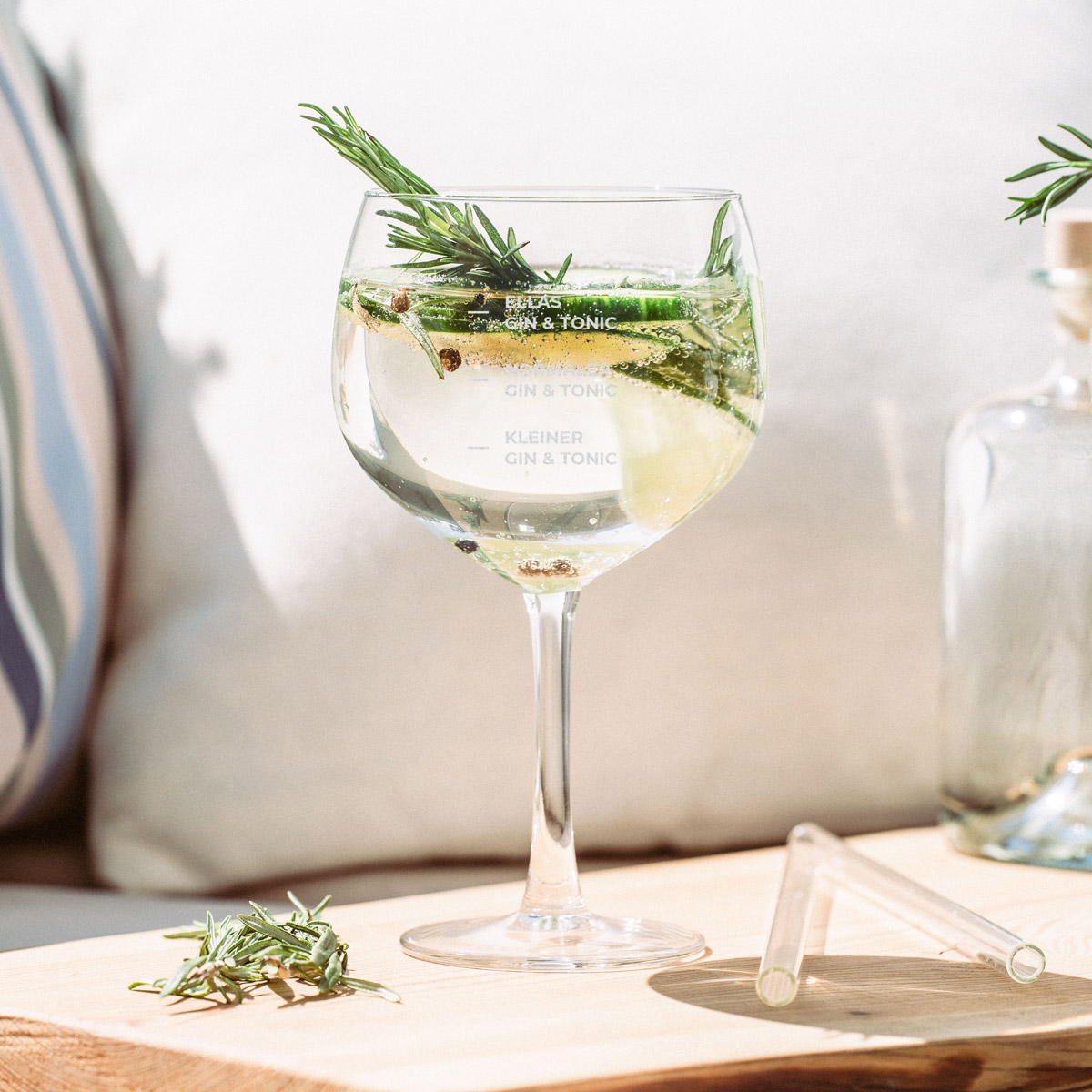 Personalisierbares Gin Glas mit Namen