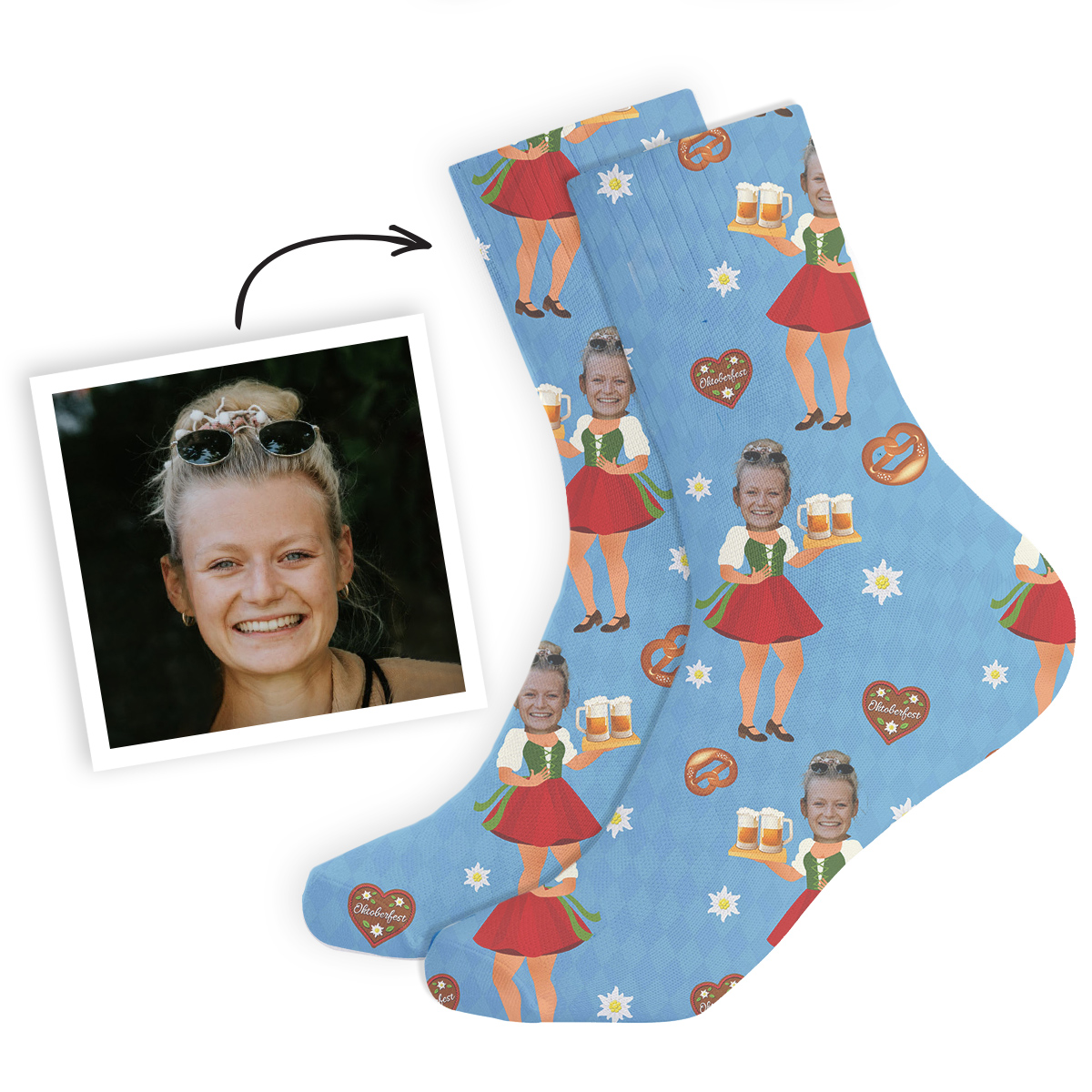 Personalisierbare Socken zum Oktoberfest