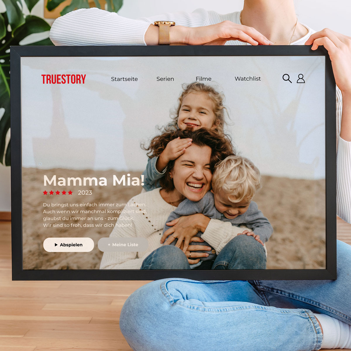 Muttertagsgeschenke personalisiertes Netflix Poster