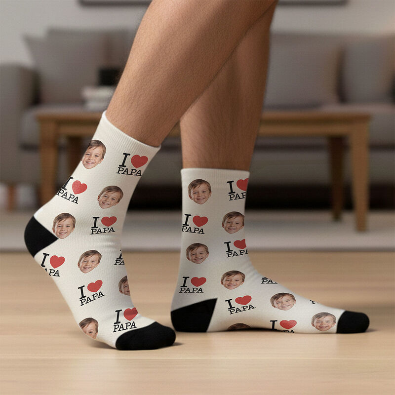 Personalisierbare Socken für Mama oder Papa