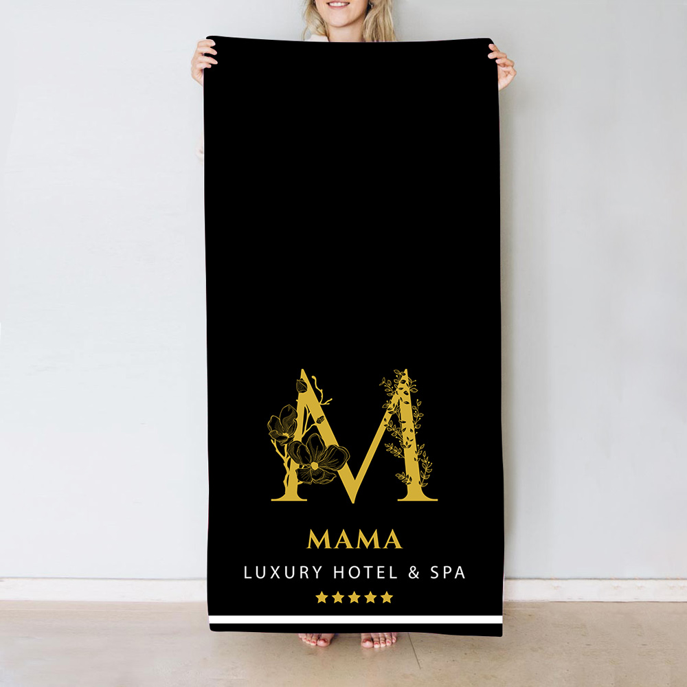 Muttertagsgeschenke Handtuch Monogramm im Hotel-Design