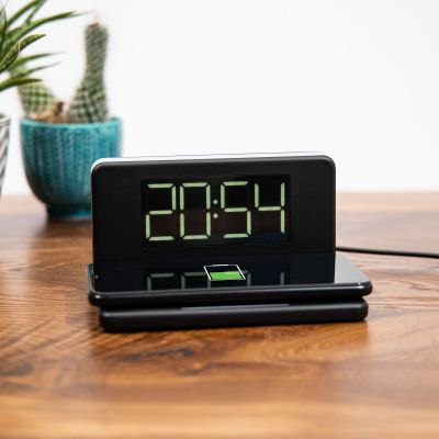 Kabelloses Ladegerät mit Uhr und Nachtlicht Kabelloses Ladegerät mit Uhr und Nachtlicht