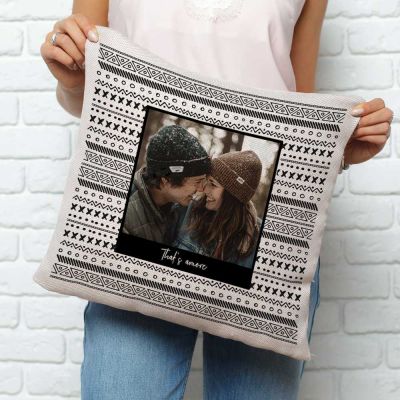 Personalisierbarer Kissenbezug mit Foto und Text Personalisierbarer Kissenbezug mit Foto und Text