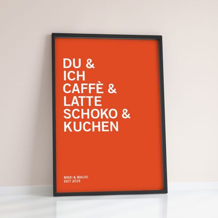 You + Me + ... - Personalisierbares Poster