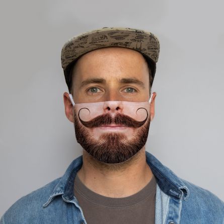 Gesichtsmaske Schnurrbart